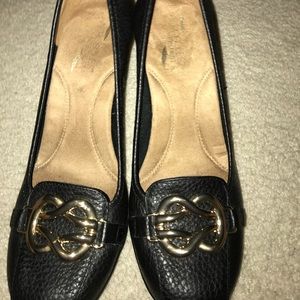 Aerosoles Black Peep toe sz 10